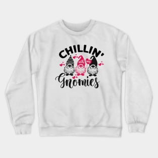 Chilling With My Gnomies Shirt, Custom Friend Sweatshirt, Funny Friend Shirt, Funny Chilling Gnomes Shirt, Matching Friend Shirts, Gnome Tee Crewneck Sweatshirt